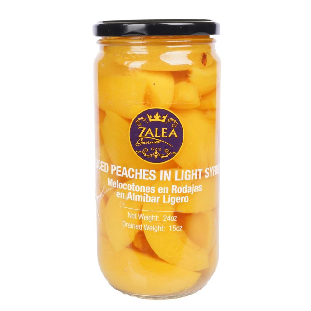 MELOCOTONES EN RODAJAS Y ALMIBAR ZALEA 24 OZ