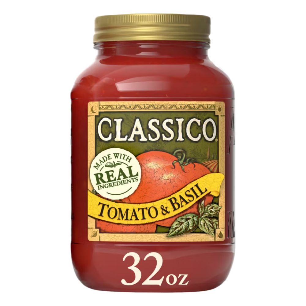 SALSA DE TOMATE Y ALBAHACA CLASICCO 907 GR