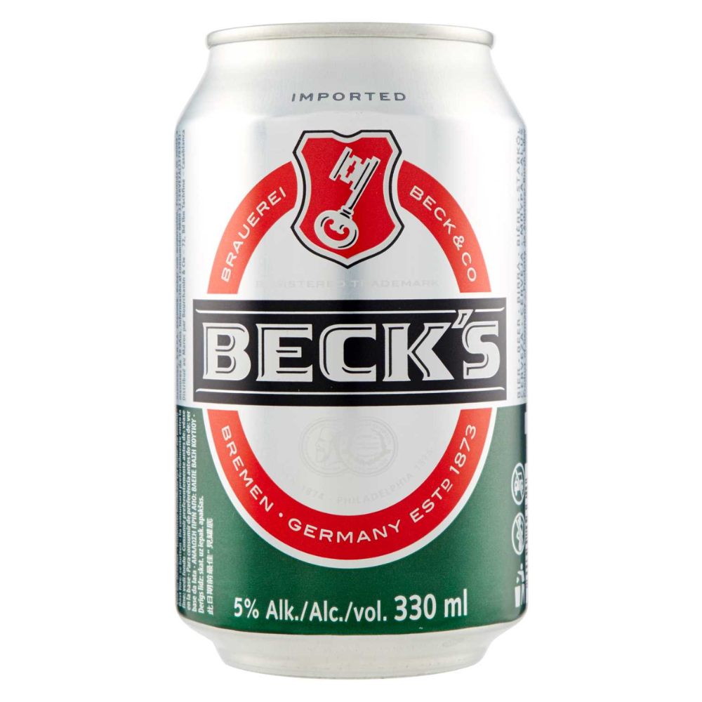 CERVEZA BECKS LATA 330 ML