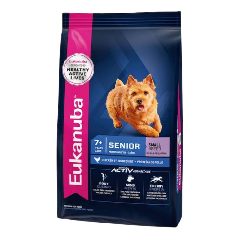 ALIMENTO PARA PERROS RAZAS PEQUEÑAS SENIOR EUKANUBA 3 KG