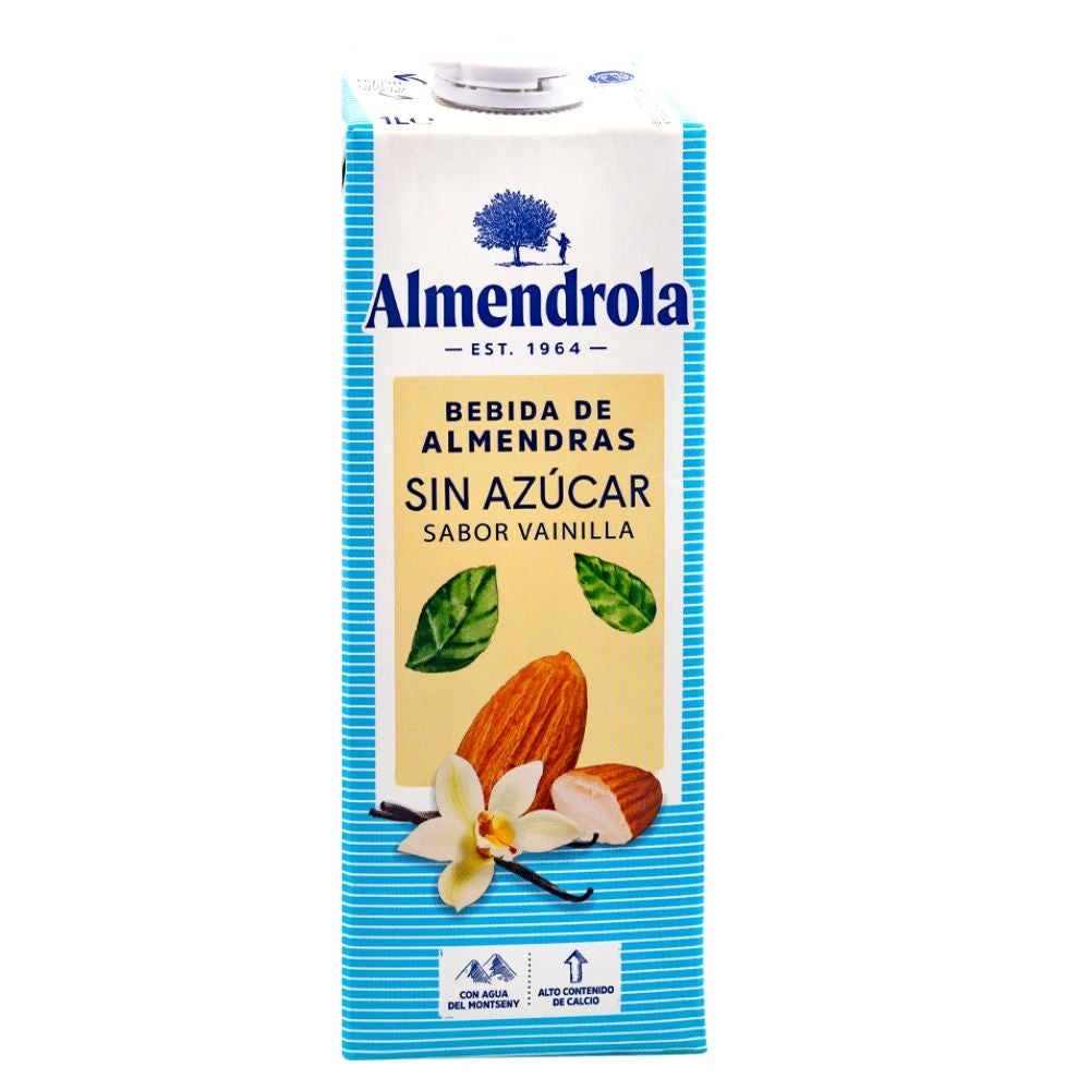 LECHE DE ALMENDRAS Y VAINILLA SIN AZUCAR ALMENDROLA 1 LT