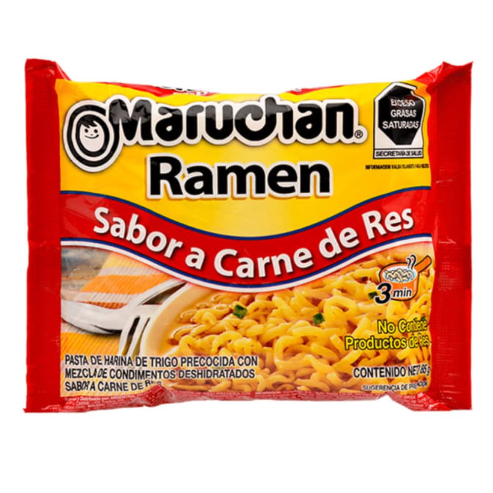 SOPA RAMEN CARNE DE RES MARUCHAN 85 GR