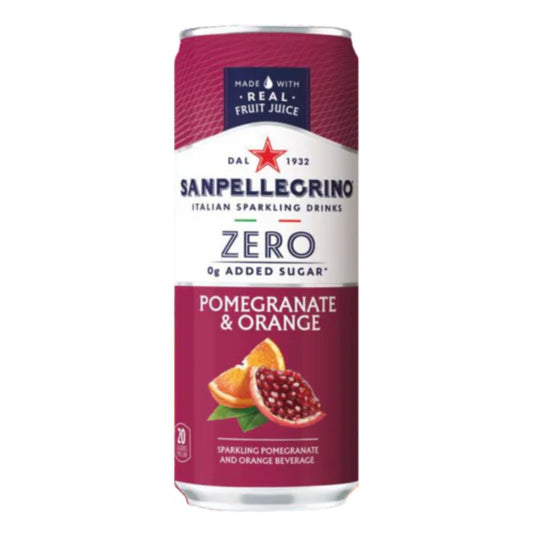 AGUA SAN PELLEGRINO NARANJA Y GRANADA SIN AZUCAR 330 ML