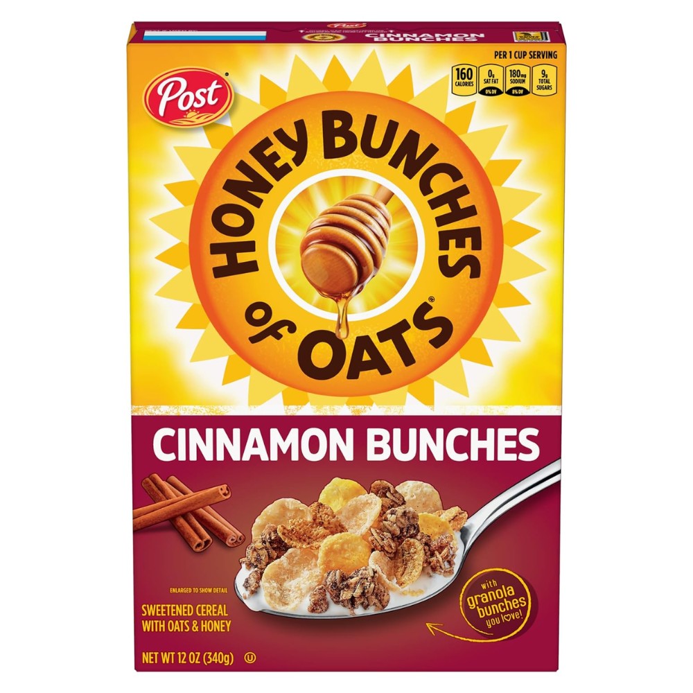 CEREAL HONEY BUNCHES OF OATS CANELA POST 12 OZ