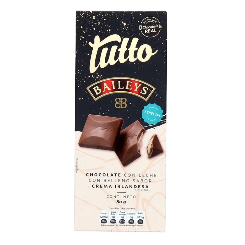 CHOCOLATE BAILEYS SIN LICOR TUTTO 80 GR