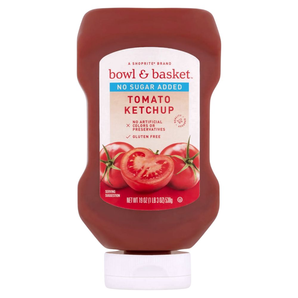 KETCHUP SIN AZUCAR AÑADIDA BOWL & BASKET 20 OZ