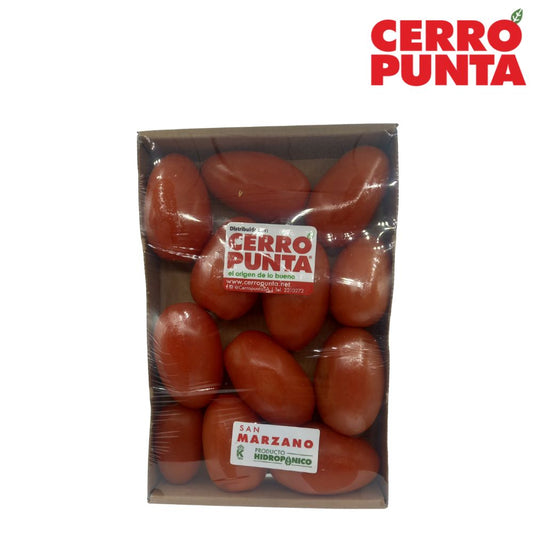 BANDEJA DE TOMATES SAN MARZANO HIDROPONICO CERRO PUNTA 1.5 LB