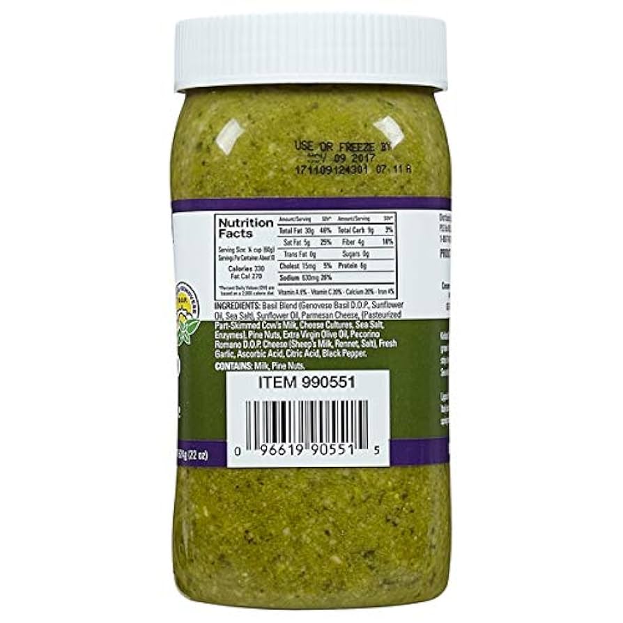 SALSA BASIL PESTO KIRKLAND SIGNATURE 22 OZ