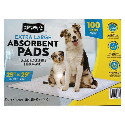 PADS ABSORBENTES EXTRA GRANDE MEMBERS SELECTION 65 CM X 75 CM 100 UND