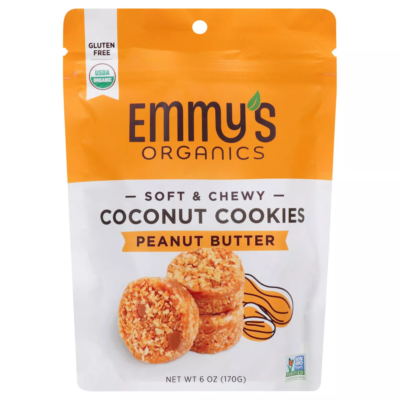 EMMYS ORGANICS PEANUT BUTTER COCONUT COOKIES