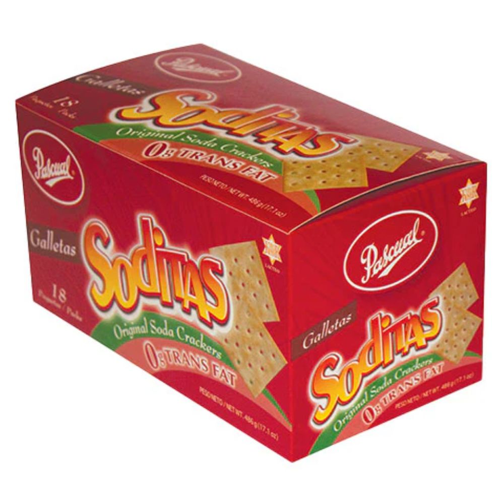 GALLETAS SODITA PASCUAL CAJA ROJA 18 UND