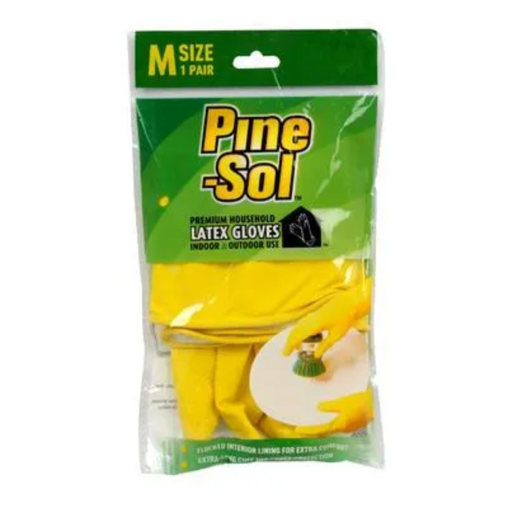 GUANTES DE LATEX TALLA M PINE-SOL 1 PAR