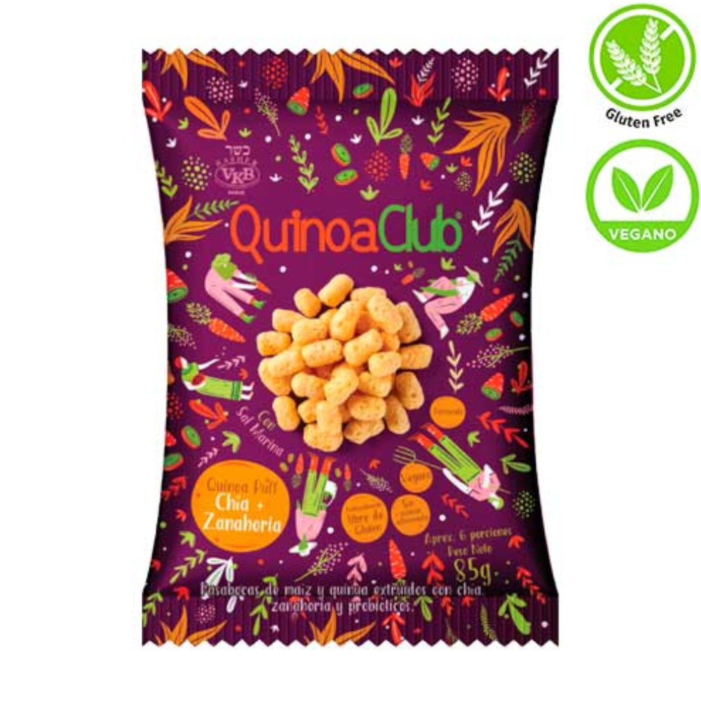 QUINOA CHIPS CHIA Y ZANAHORIA 85 GRS