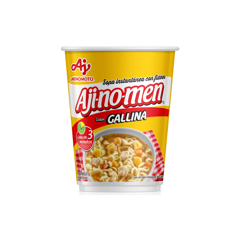SOPA INSTANTANEA AJINOMEN GALLINA VASO 51 GR