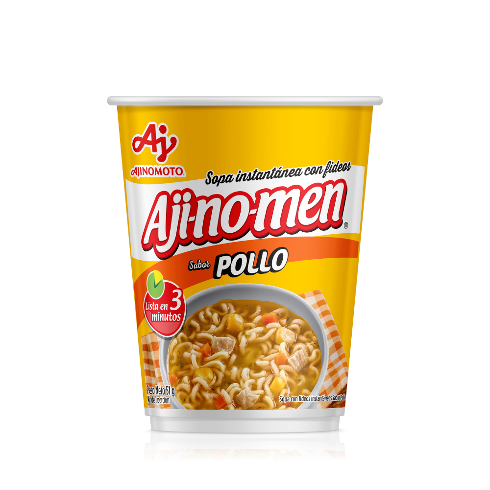 SOPA INSTANTANEA AJINOMEN POLLO VASO 51 GR