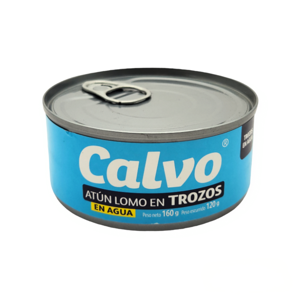 CALVO ATUN LOMO EN AGUA TROZOS 160 GR