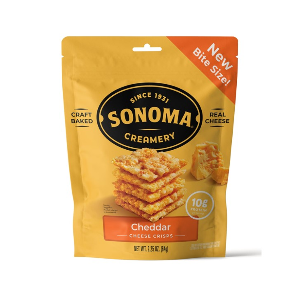 CRUJIENTES DE QUESO CHEDDAR SONOMA CREAMERY 2.25 OZ