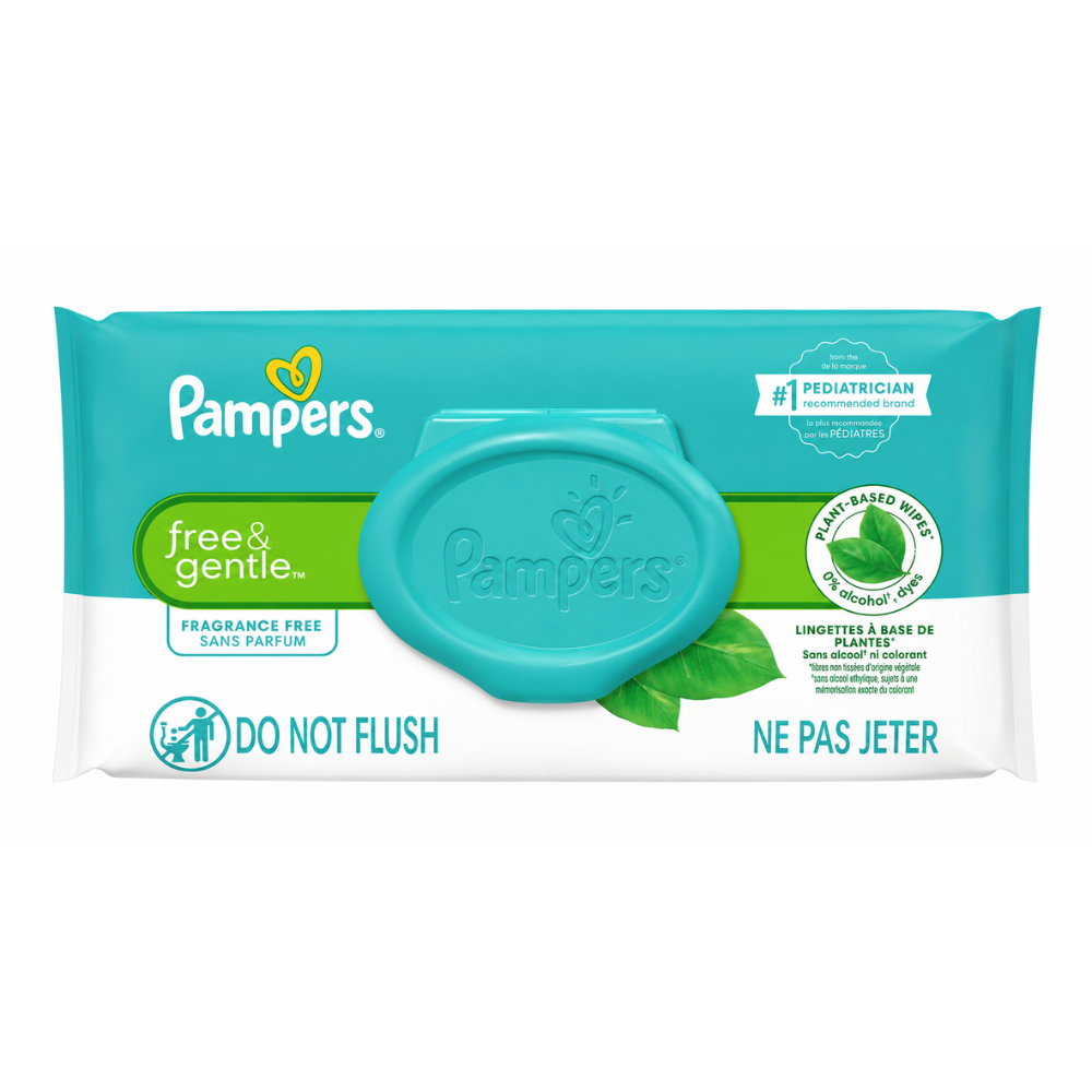PAMPERS BABY WIPES FREE & GENTLE 78 CT