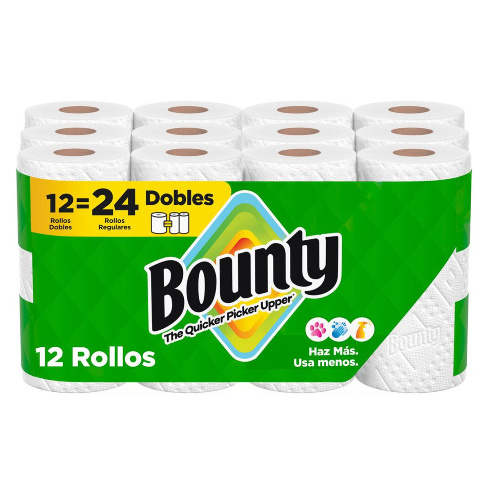 PAPEL TOALLA BOUNTY 12 ROLLOS