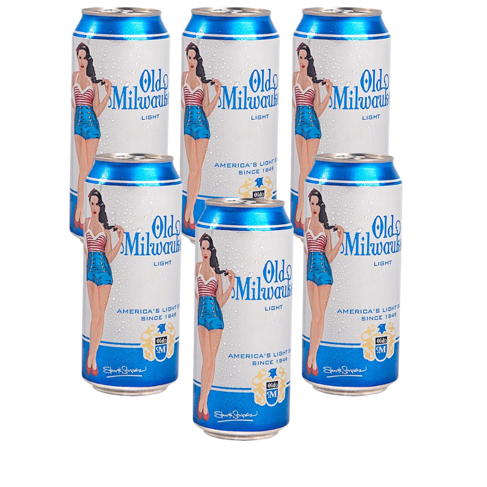 CERVEZA OLD MILWAUKEE LIGHT 16 OZ SIX PACK