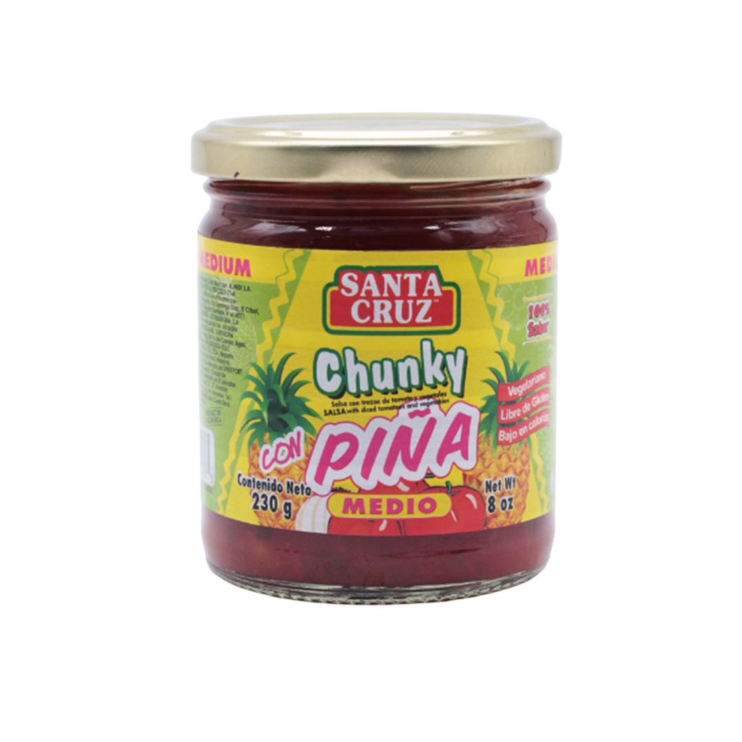 SANTA CRUZ SALSA CHUNKY MED. PIÑA 230G