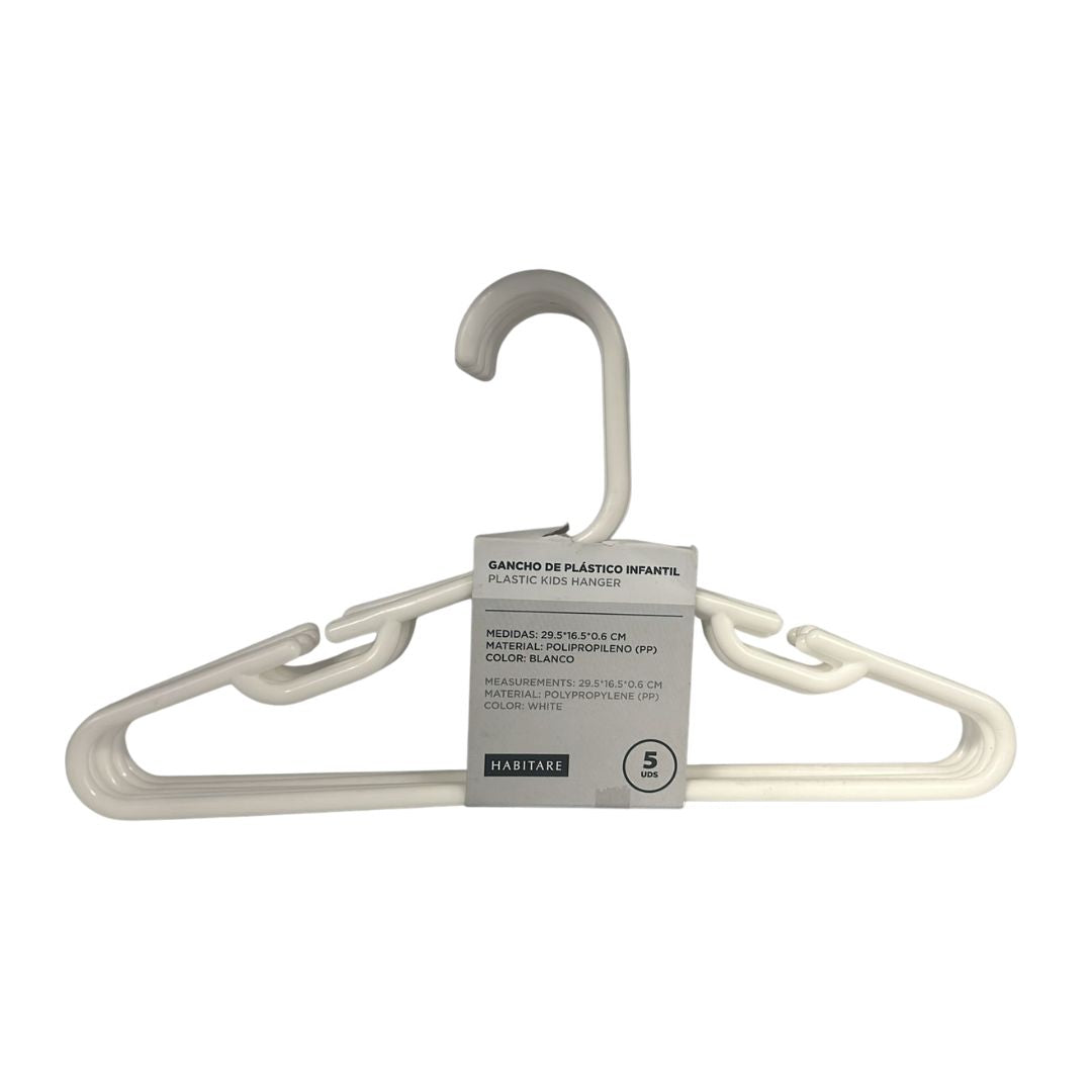 GANCHOS PLASTICOS PEQUEÑOS 5 UND