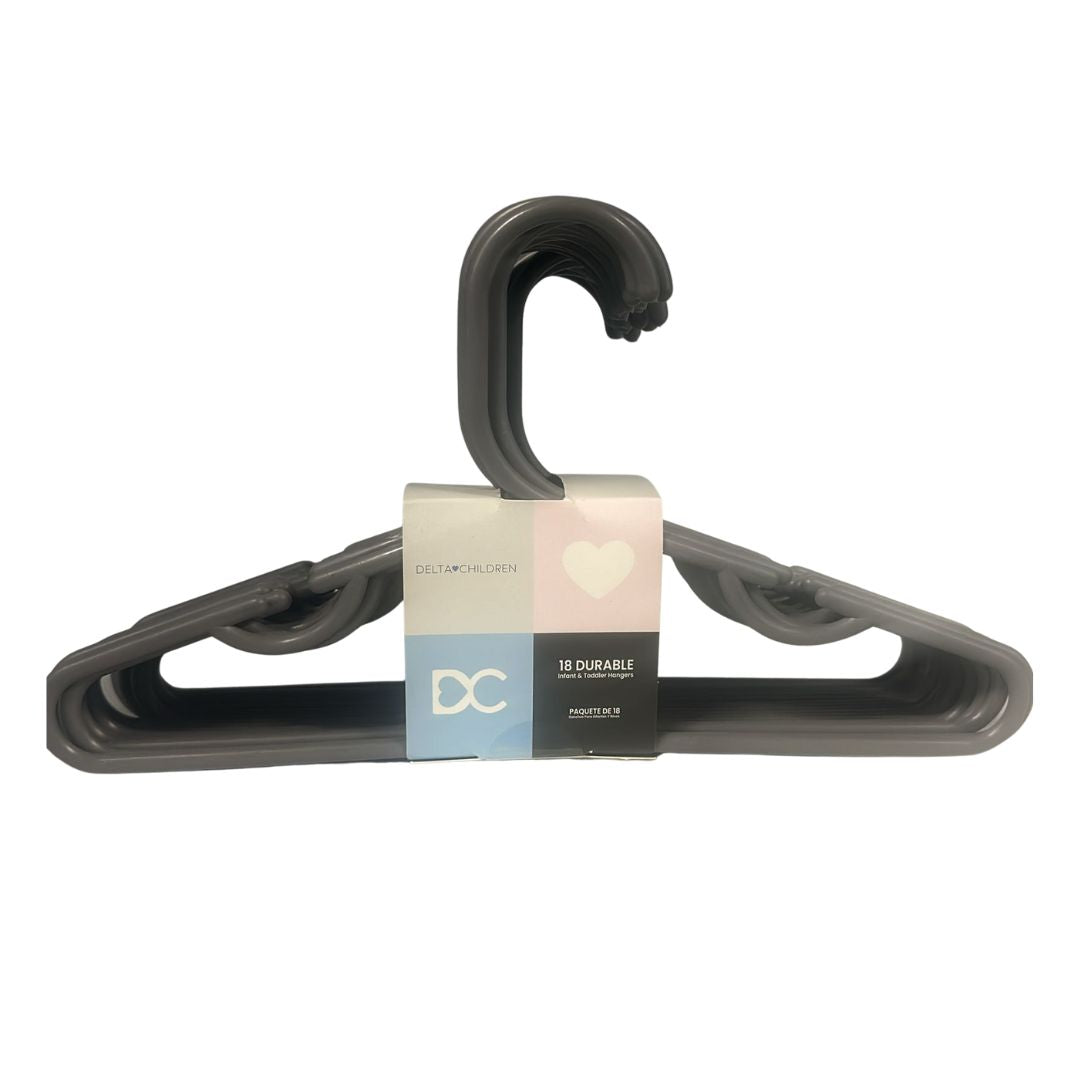 GANCHOS PLASTICO KIDS GRIS 18 UND