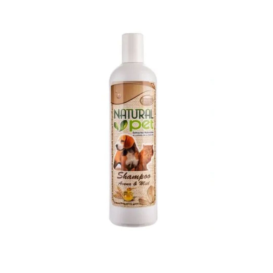SHAMPOO AVENA Y MIEL PARA MASCOTAS 500ML