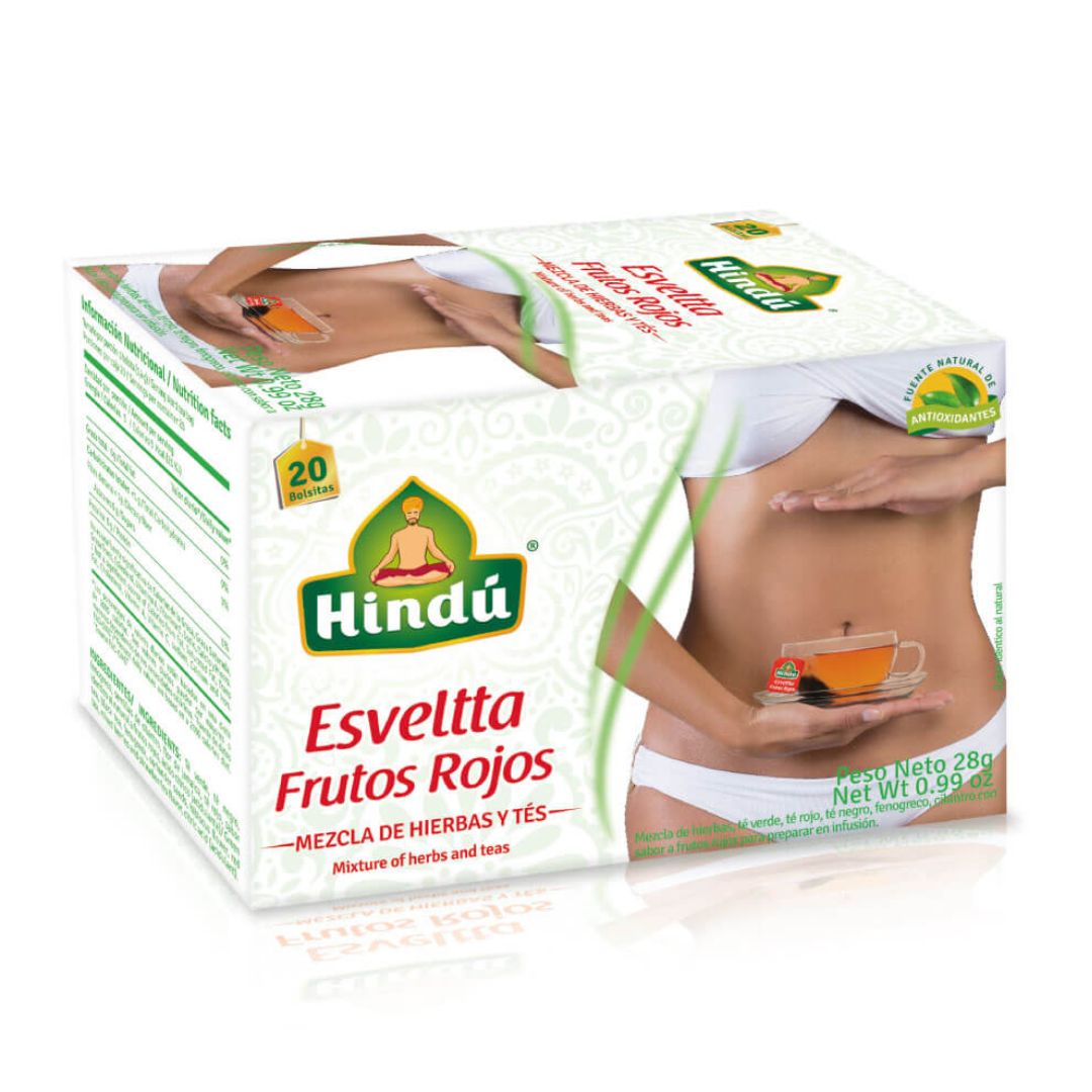 HINDU TE ESVELTA FRUTOS ROJOS 20 SOBRES