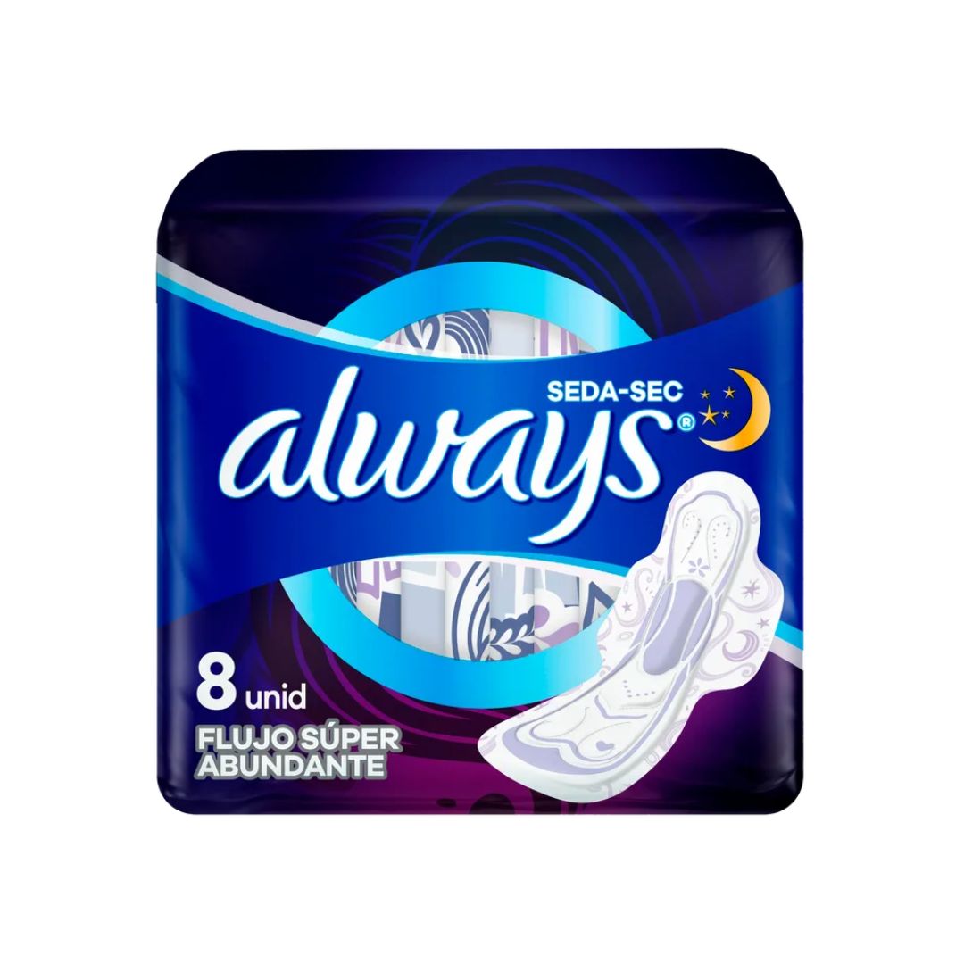 TOALLA FEMENINA ALWAYS NOCHE EXTRA LARGA 8X12 IT