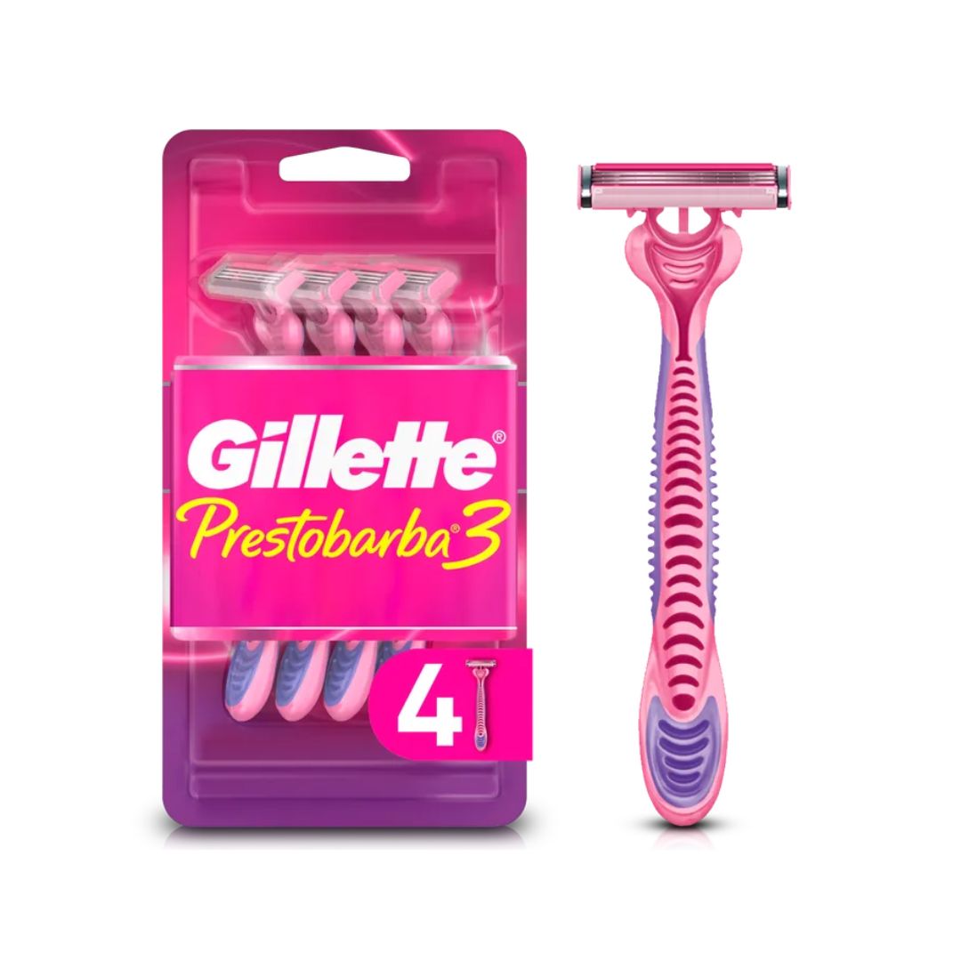GILLETTE PRESTOBARBA 3H MUJER 4 UND