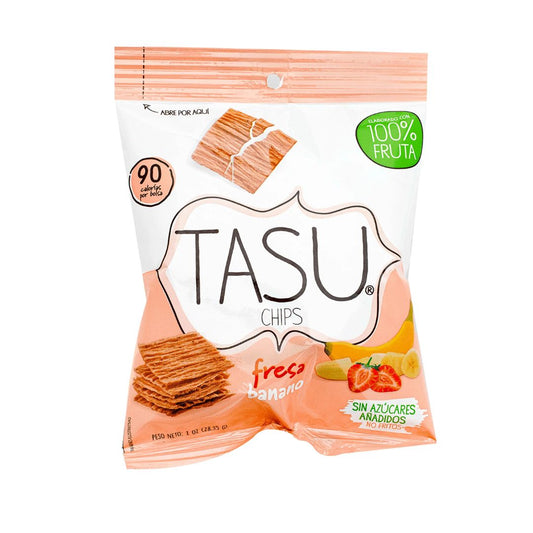 TASU CHIP FRUTA DESHIDRATADA FRESA  BANANO  28.35 GRS
