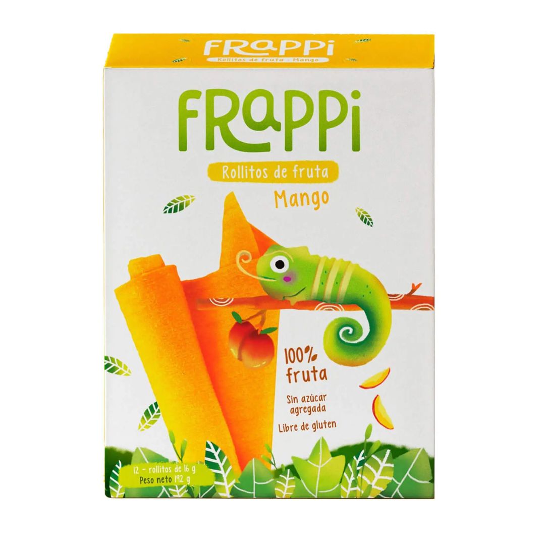 FRAPPI ROLLITOS DE FRUTA DE MANGO 192 GRS  12 UND