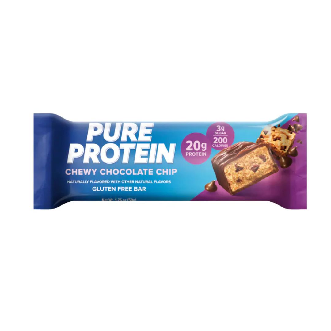 PURE PROTEIN CHEWY CHOCOLATE CHIP GLUTEN FREE BAR