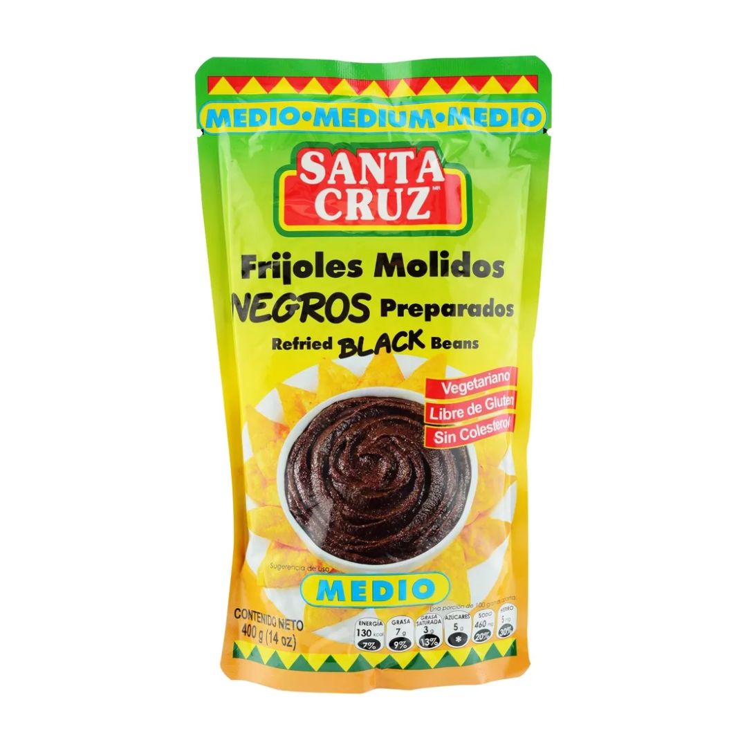 FRIJOL MOLIDO NEGRO MED. SANTA CRUZ 400 GR