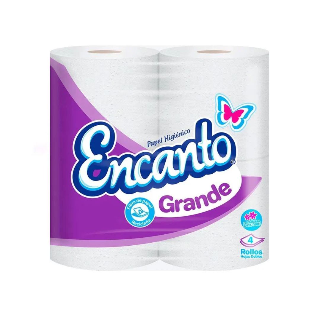 PAPEL HIGIÉNICO ENCANTO 4 ROLLOS