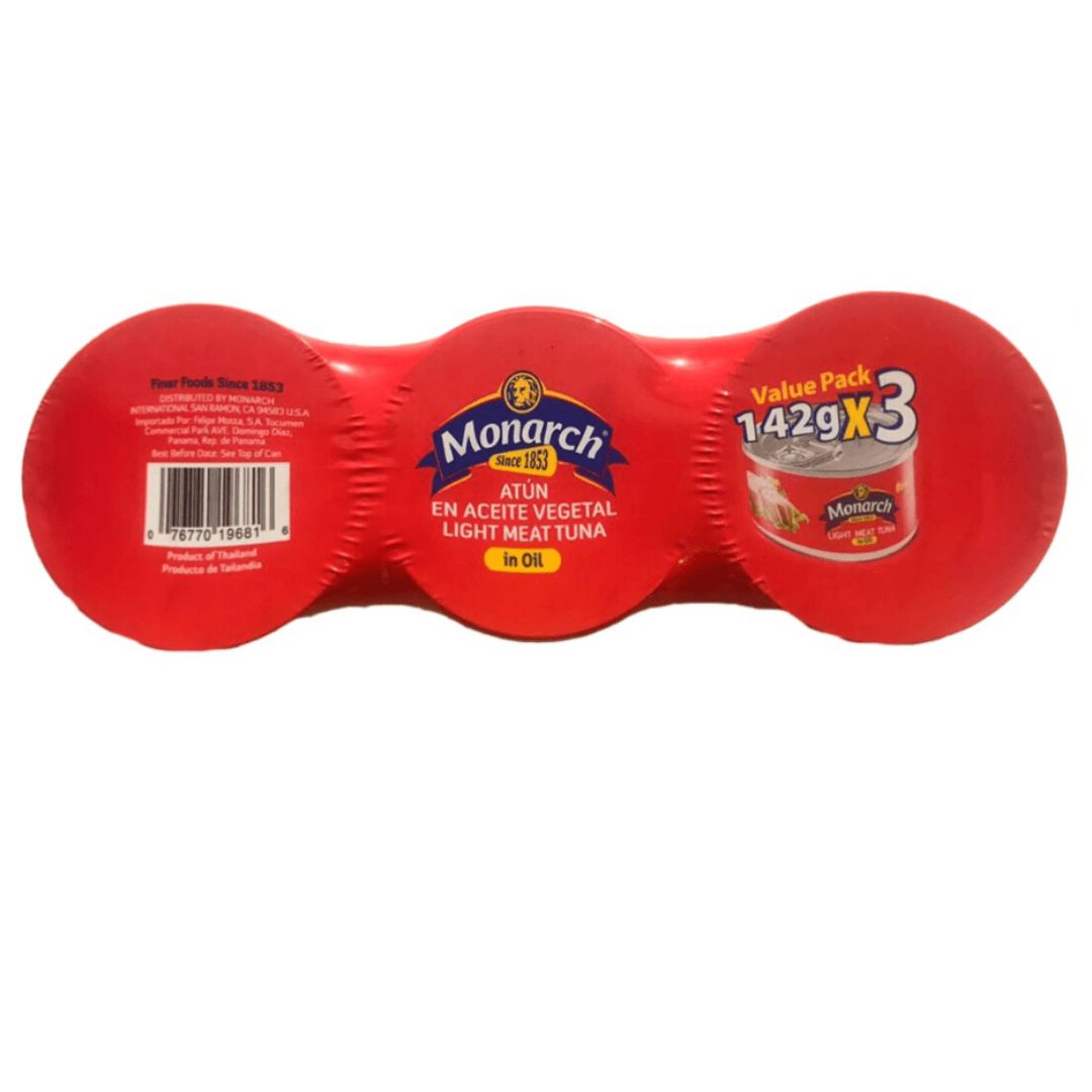 ATUN EN ACEITE MONARCH 3 PACK 426 GR