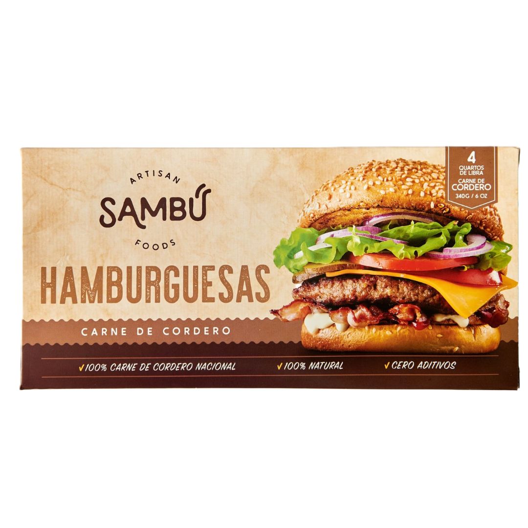 HAMBURGUESA DE CORDERO SAMBU 4 UNIDADES