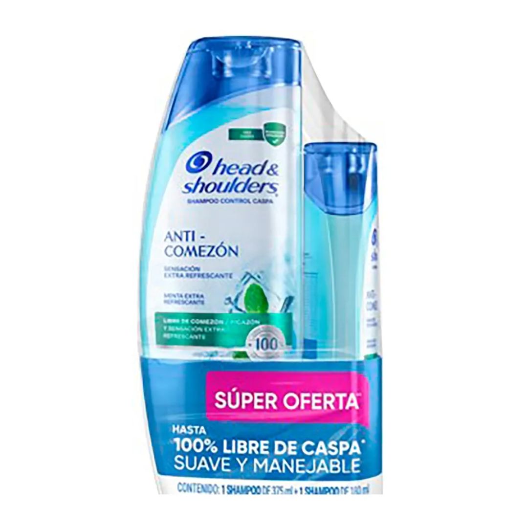 SHAMPOO HEAD AND SHOULDERS ANTI COMEZÓN 2 PACK