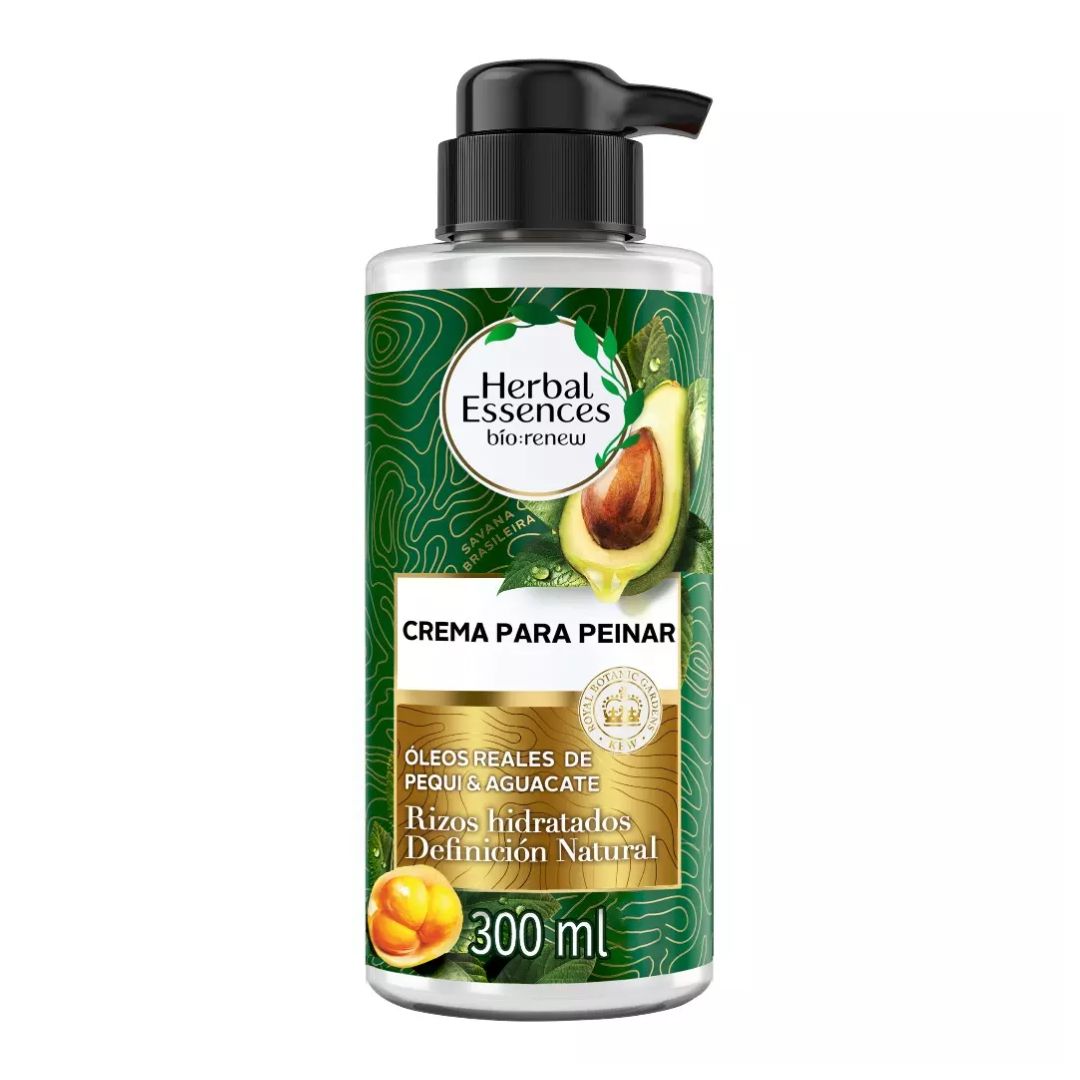 CREMA PARA PEINAR RIZOS HERBAL ESSENCES NUTRE E HIDRATA PEQUI & AGUACATE 300ML