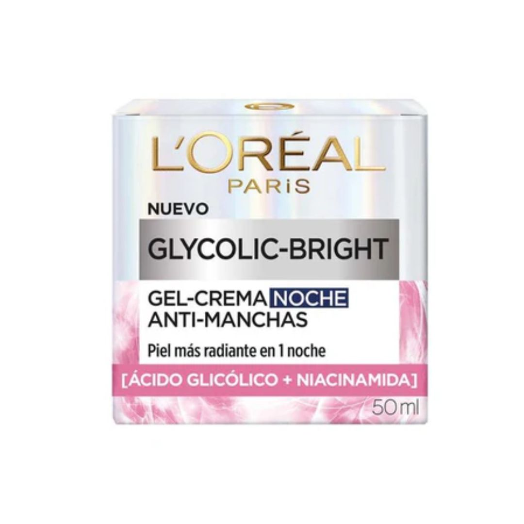 CREMA GEL HIDRATANTE FACIAL NOCHE LOREAL PARIS ANTIMANCHAS ACIDO 50 ML