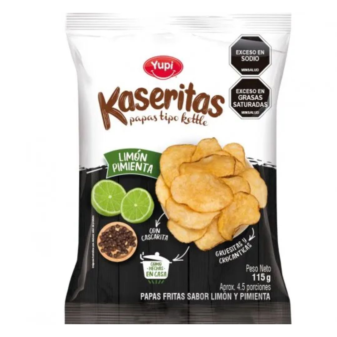 YUPI KASERITAS LIMON PIMIENTA 37 GR
