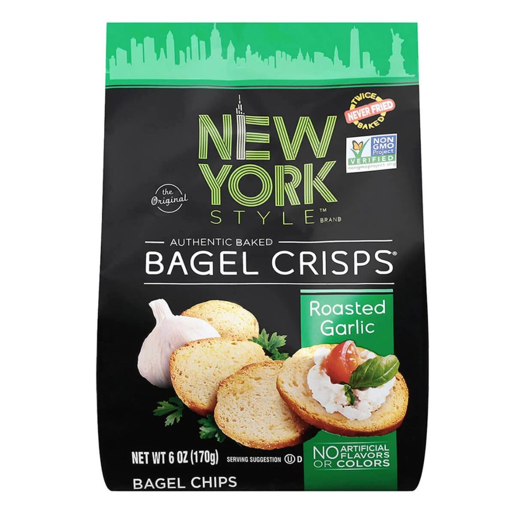 NEW YORK STYLES BAGEL CRISPS ROASTED GARLIC