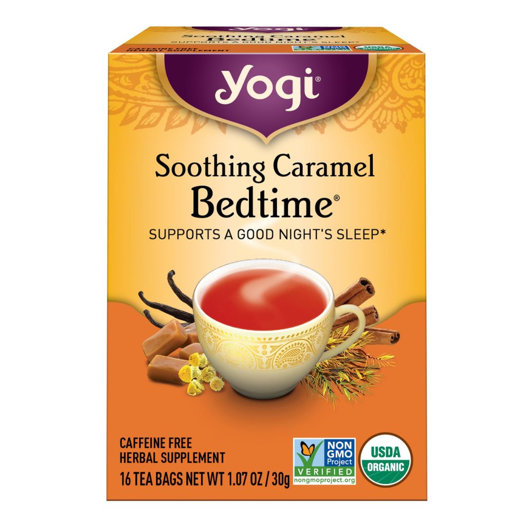 TE RELAJANTE PARA DORMIR SABOR CARAMELO YOGI TEA 16 UND