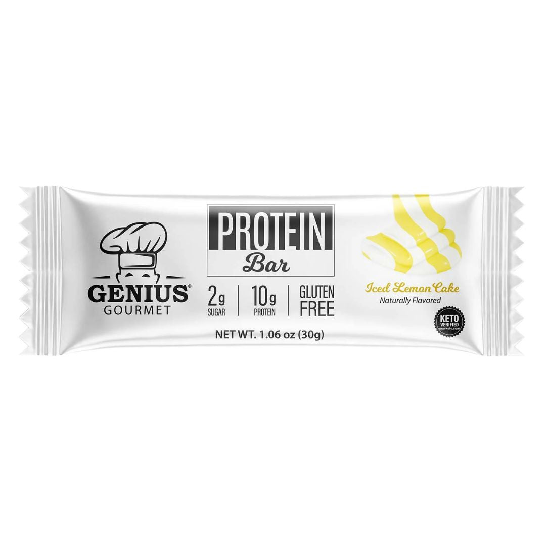 BARRA PROTEÍNA ICED LEMON CAKE GENIUS 30 G