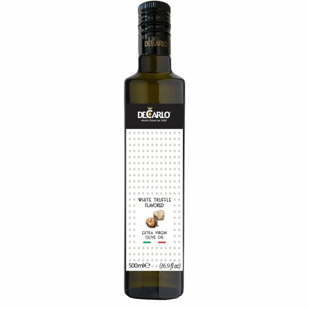 DE CARLO ACEITE DE OLIVA EXTRA VIRGEN SABOR A TRUFA BLANCA 500 ML