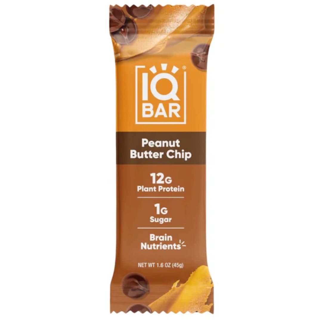 BARRA DE MANTEQUILLA DE CACAHUATE Y CHISPAS DE CHOCOLATE IQBAR