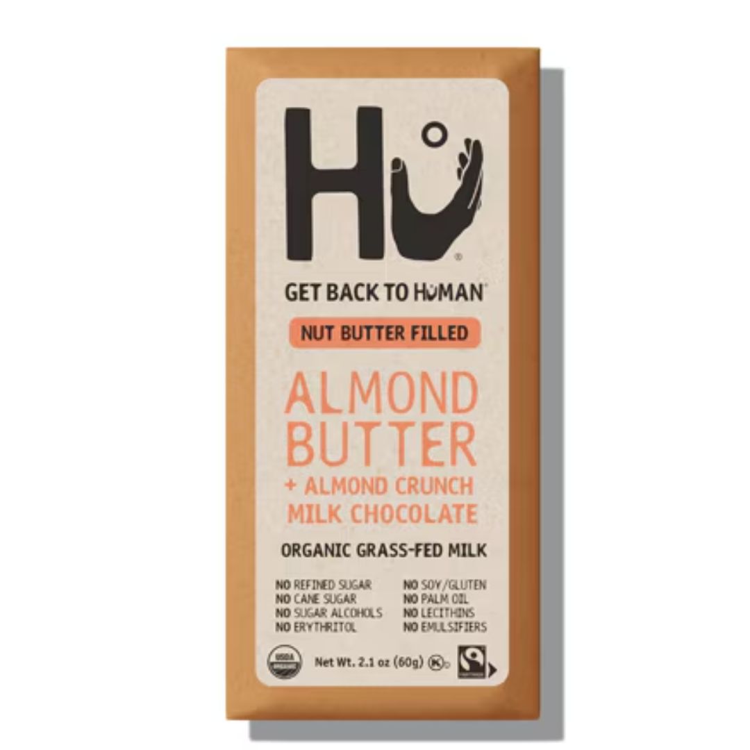 BARRA DE CHOCOLATE CON LECHE OG2 Y CRUJIENTE DE ALMENDRAS HU