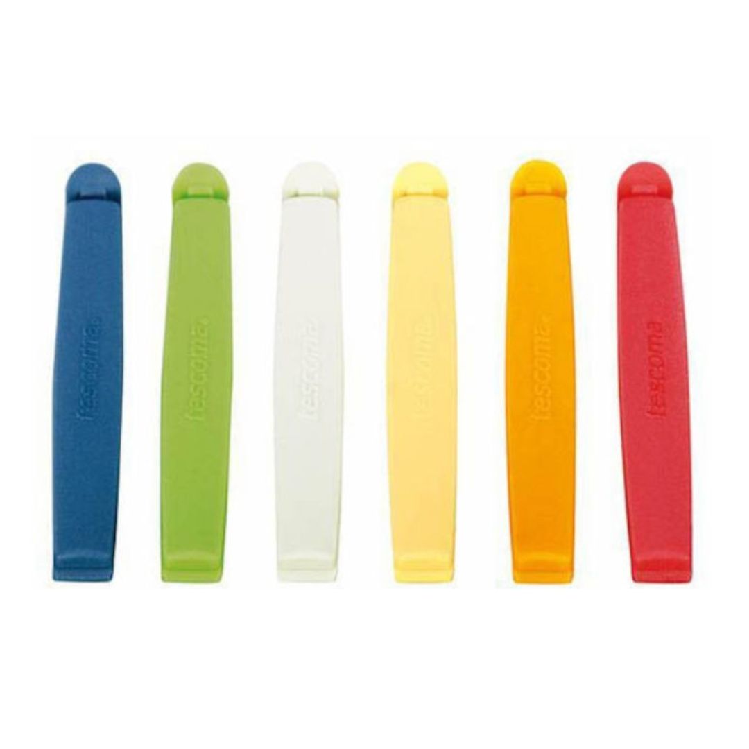 PINZAS PLASTICA 12CM DE CIERRE PARA BOLSAS 6 UND