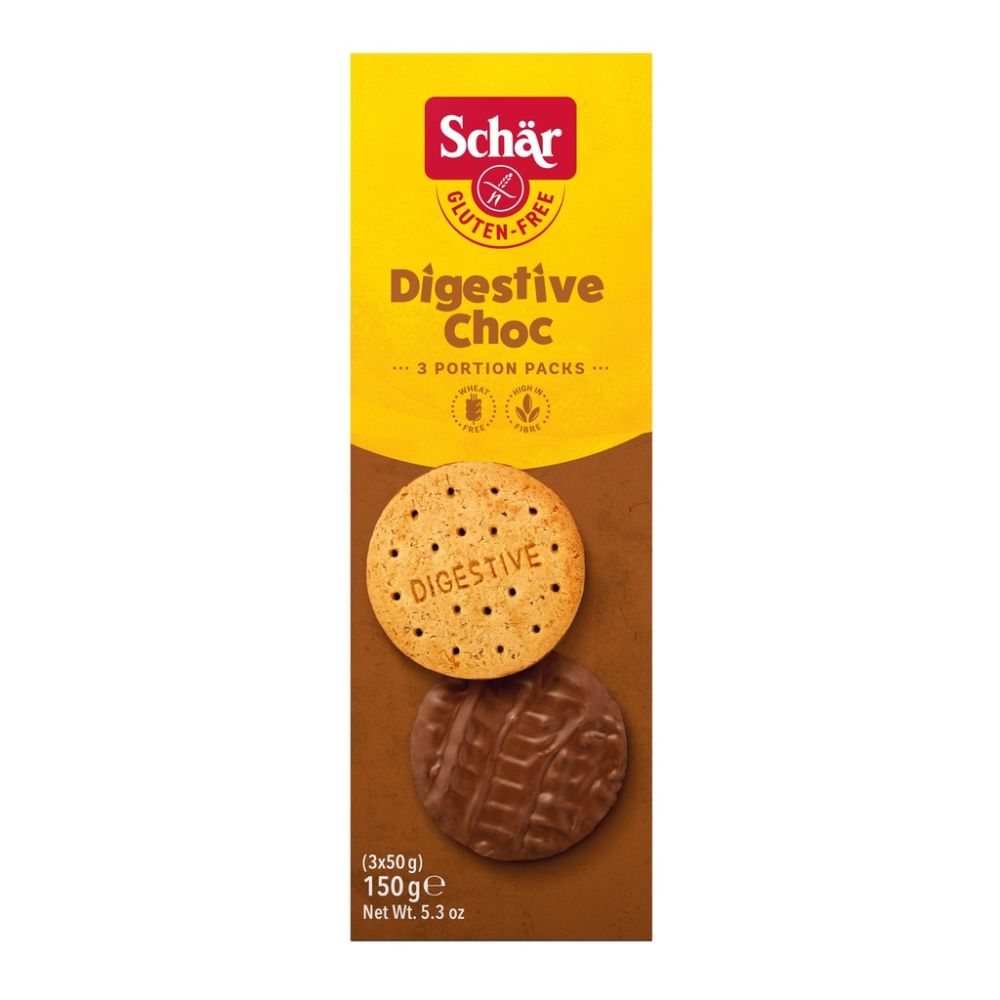 GALLETAS CHOCOLATE SIN GLUTEN SCHAR 150 GR